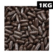 Dark Chocolate Liquorice Bullets Lollies Bag 1kg