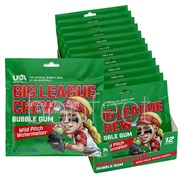 Big League Chew Watermelon Bubblegum Chewing Gum Pouch 60g  12 Pack
