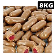 Fyna Milk Chocolate Raspberry Bullets 65kg
