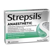 Strepsils Anaesthetic Menthol 16 Lozenges