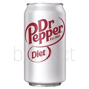 Dr Pepper Diet Soda Can 355ml  12 Pack