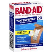 BandAid Waterproof Tough Strips 20 Pack