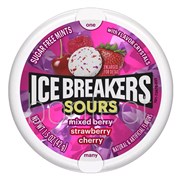 Ice Breakers Sour Berry Splash Flavour Mints Tins 42g  8 Pack