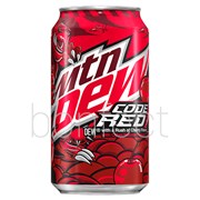 Mountain Dew Code Red Cherry Soda Can 355ml  12 Pack