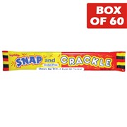 Swizzels Snap  Crackle Fruit Chew Bar 18g  60 Pack