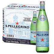 San Pellegrino Sparkling Mineral Water Bottles 750ml  12 Pack
