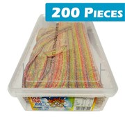 TNT Sour Straps Multicolour Tub 200 Pieces