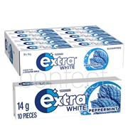 Extra White Peppermint Chewing Gum 14g  30 Pack