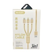 Maxlife Nylon Cable 3in1