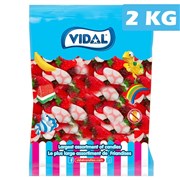 Vidal Strawberry  Cream Gummy Bag 2kg