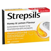 Strepsils Honey Lemon 36 Lozenges Value Pack