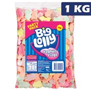 Big Lolly Yogurt Flavoured Frogs Lollies Bag 1kg