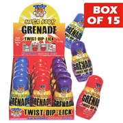 TNT Mega Sour Grenade Twist Dip Lick 50g  15 Pack