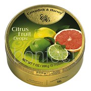 Cavendish  Harvey  Citrus Fruit Drops 200g