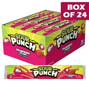 Sour Punch Candy Straws  Strawberry 57g  24 Pack