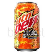 Mountain Dew Livewire Soda Can 355ml  12 Pack