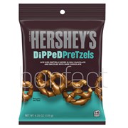 Hersheys Dipped Pretzels Milk Chocolate 120g  12 Pack