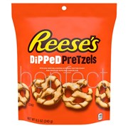 Reese Milk Chocolate Dipped Pretzels Bag 240g  6 Pack