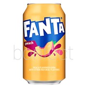 Fanta Peach Soda Can 355ml  12 Pack