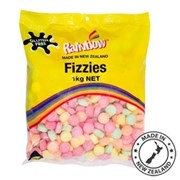 Rainbow Lollies Bag  Fizzies 1kg