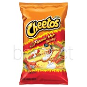 Cheetos Flamin Hot Cheese Flavoured Snacks Bag 226g  10 Pack