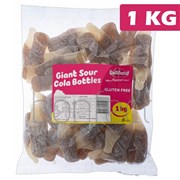 Lolliland Giant Sour Cola Bottles Lollies Bag 1kg