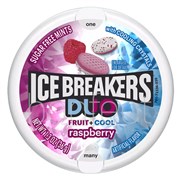 Ice Breakers Duo Raspberry Flavour Mints Tins 36g  8 Pack