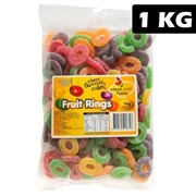 Lolliland Fruit Rings Lollies Bag 1kg