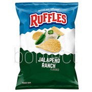 Ruffles Jalapeno Ranch Potato Chips 184g  15 Pack