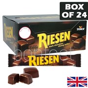 Riesen Dark Chocolate Chewy Toffee Bar 45g  24 Pack