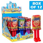 Crazy Hair Squeeze Candy 36g  12 Pack