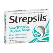Strepsils Sore Throat  Blocked Nose 16 Lozenges