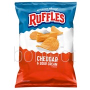 Ruffles Sour Cream Cheddar Potato Chips 184g  15 Pack