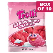 Trolli Strawberry Clouds Bag 150g  10 Pack