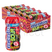 Mentos Chewing Gum bottle  Sour Strawberry 30g  10 Pack