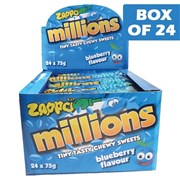Zappo Millions Blueberry Tiny Tasty Chews 75g  24 Pack