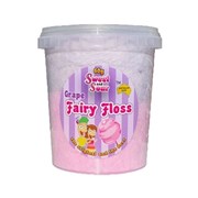 Sweet N Sour Fairy Floss Tub  Grape 60g  12 Pack