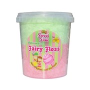 Sweet N Sour Fairy Floss Tub  Watermelon 60g  12 Pack