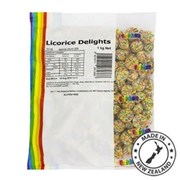 Rainbow Lollies Bag  Licorice Delights 1kg