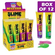 TNT Mega Sour Slime Watermelon  Grape 120ml  12 Pack