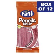 Fini Strawberry Sour Pencils 100g  16 Pack