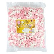 Pink  White Mini Marshmallows Bag 800g