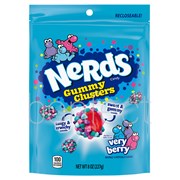 Nerds Gummy Cluster Very Berry Bag 226g  6 Pack