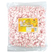 Pink  White Twist Marshmallows Bag 800g