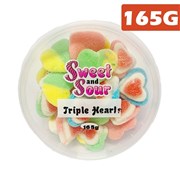 Sweet N Sour Tub  Triple Hearts 165g