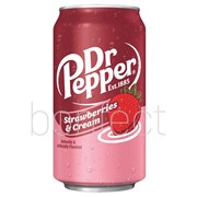 Dr Pepper Strawberry Cream Soda Can 355ml  12 Pack