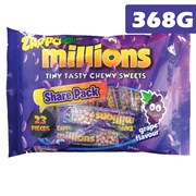 Zappo Millions Grape Share Pack Bag 368g