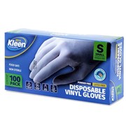 Vinyl Gloves 100 Pack  Small
