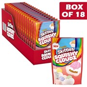 Skittles Fruits Squishy Cloudz Pouch Bag 94g  18 Pack