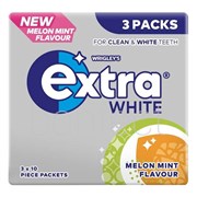 Wrigleys Extra Melon Mint Chewing Gum 3 Piece  20 Pack